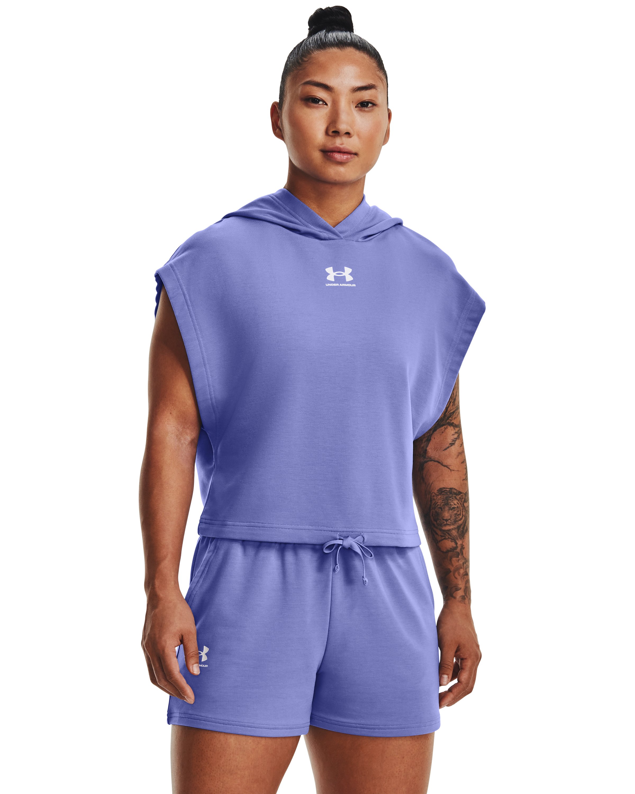 UA Rival Terry Women's Short Sleeve Hoodie 3