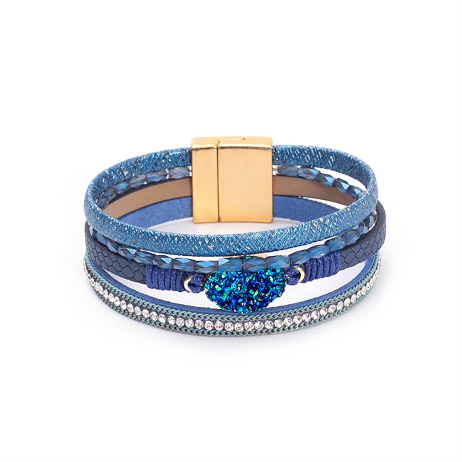 Bohemian Leather Crystal Bracelets 8