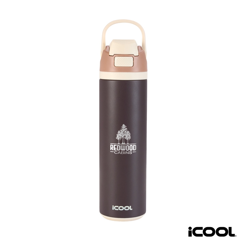 iCOOL® Manitou 24 oz. Double Wall, Recycled Stainless Steel Water Bottle 29