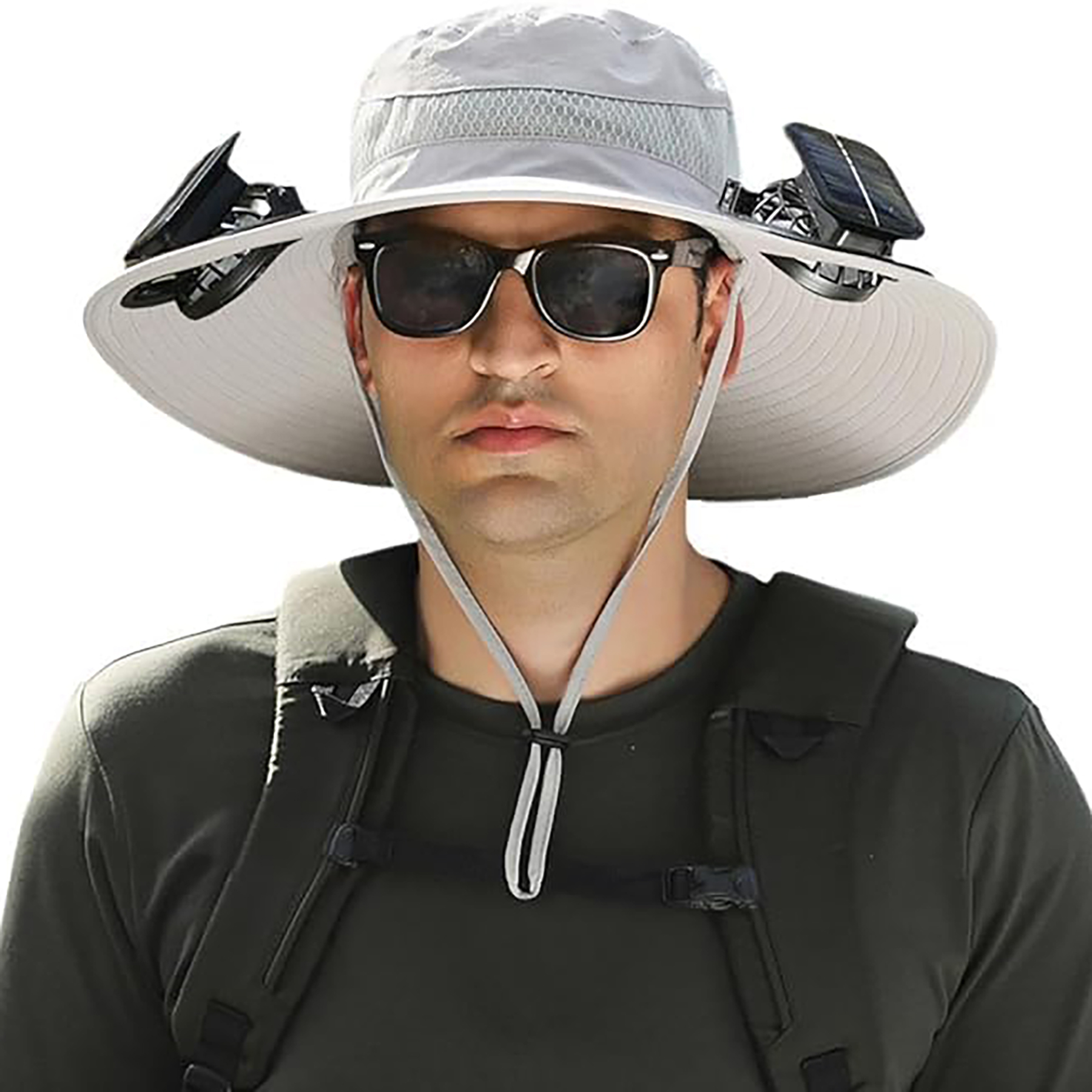 Solar Powered Cooling Fan Hat 8