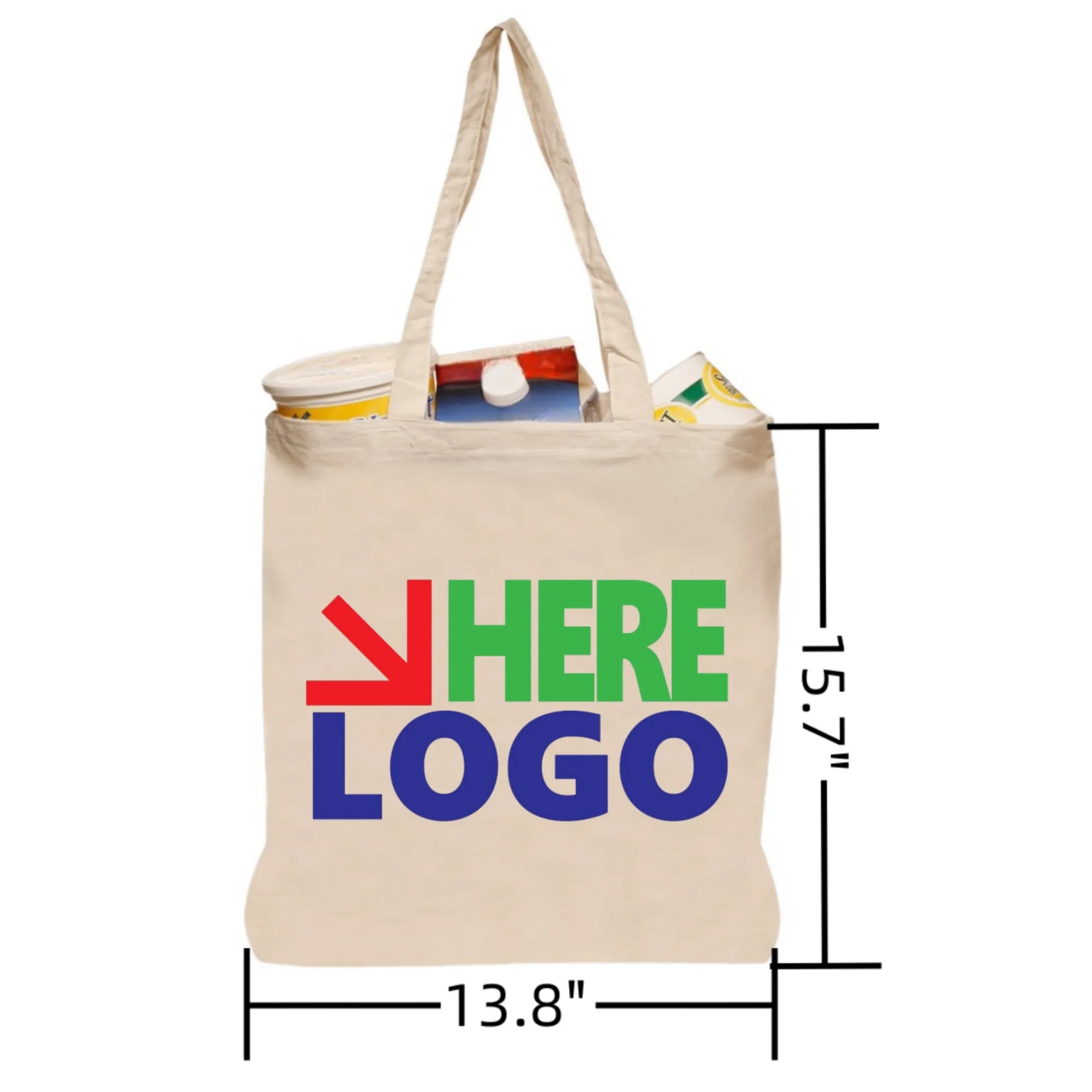 Natural Cotton Fiber Tote Bags 1