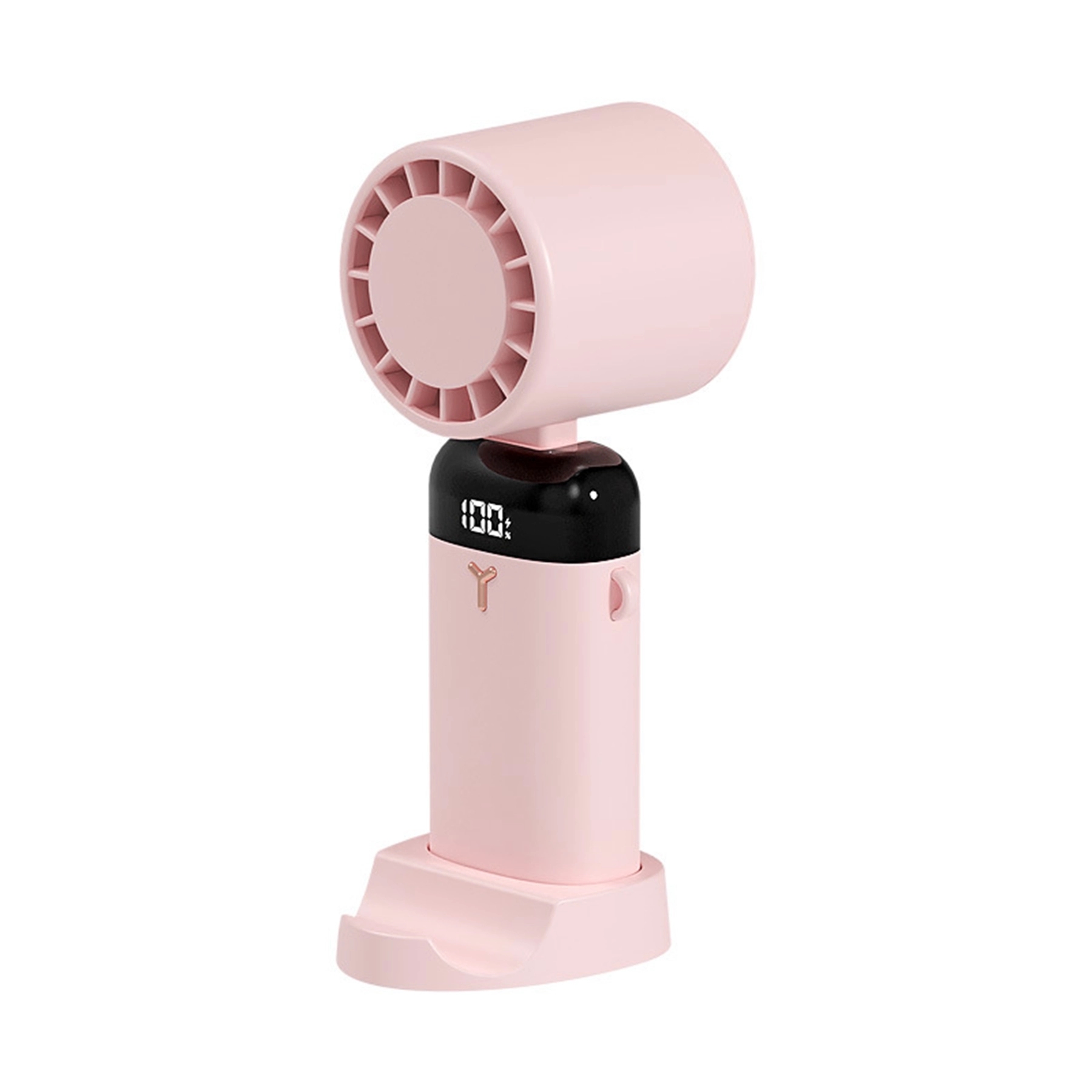 1200 mAh Digital Display Desktop Folding Phone Holder Fan 5