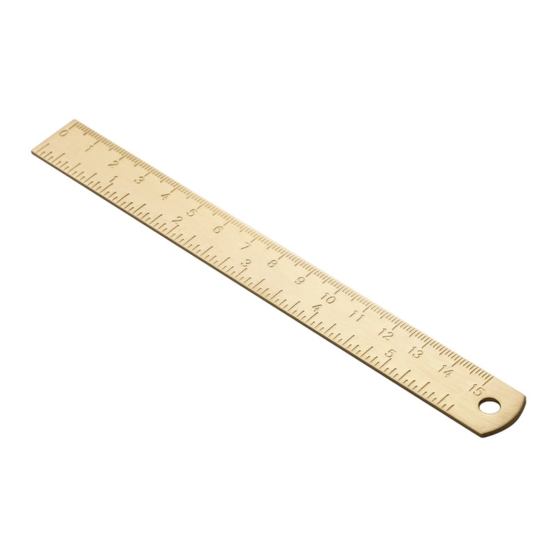 6 inches copper ruler, solid ruler bookmark 3
