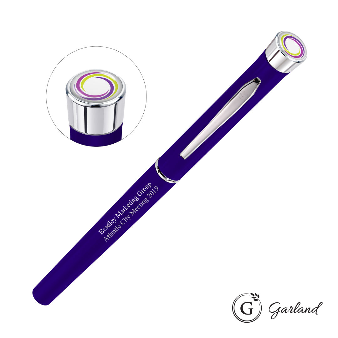 Garland® Color Matte Custom Rollerball Pen - Chrome 17
