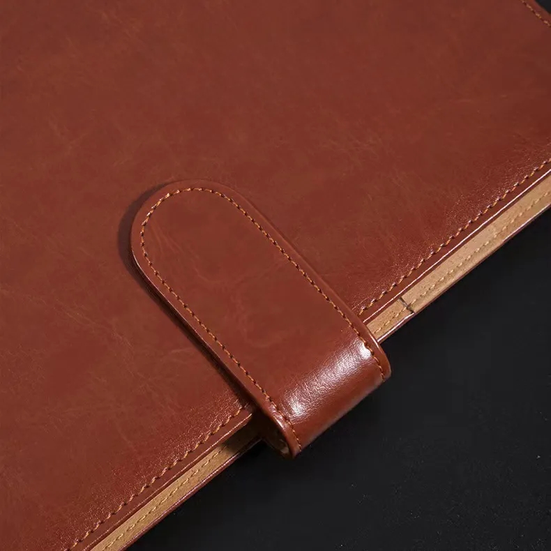 Custom A5 PU Magnetic Clasp Notebook Business Gift Box Set 6