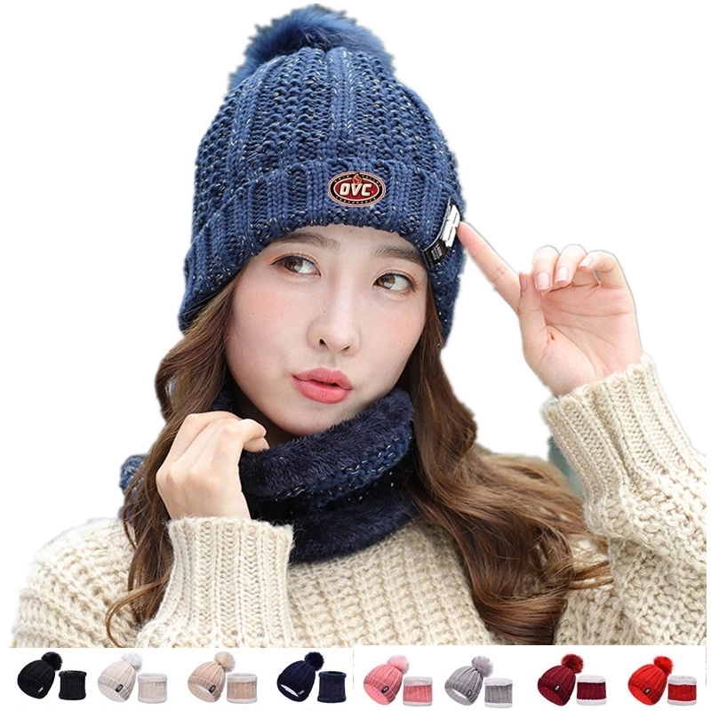Knitted Beanie Scarf Set 4
