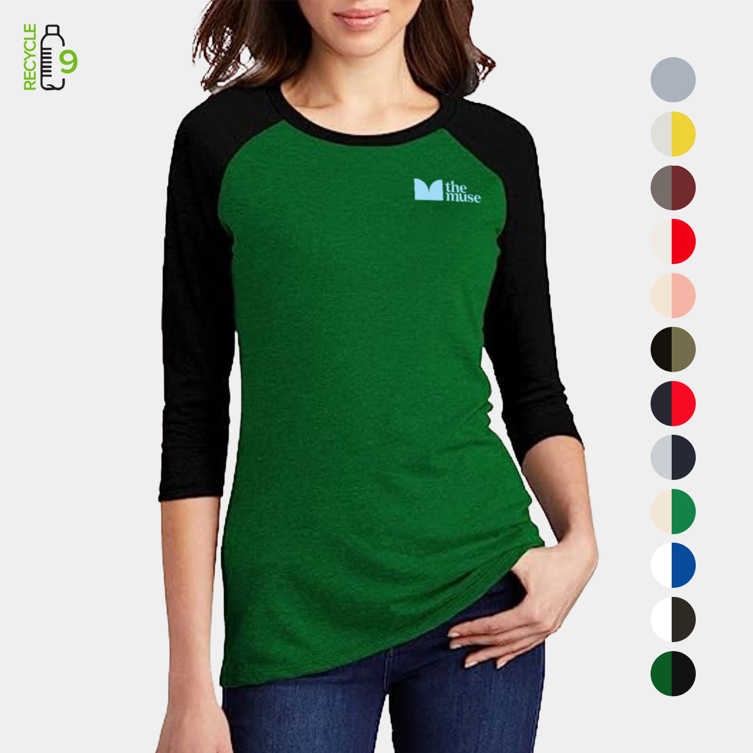 REPREVE® - Women's rPET Performance Baseball Jersey 2