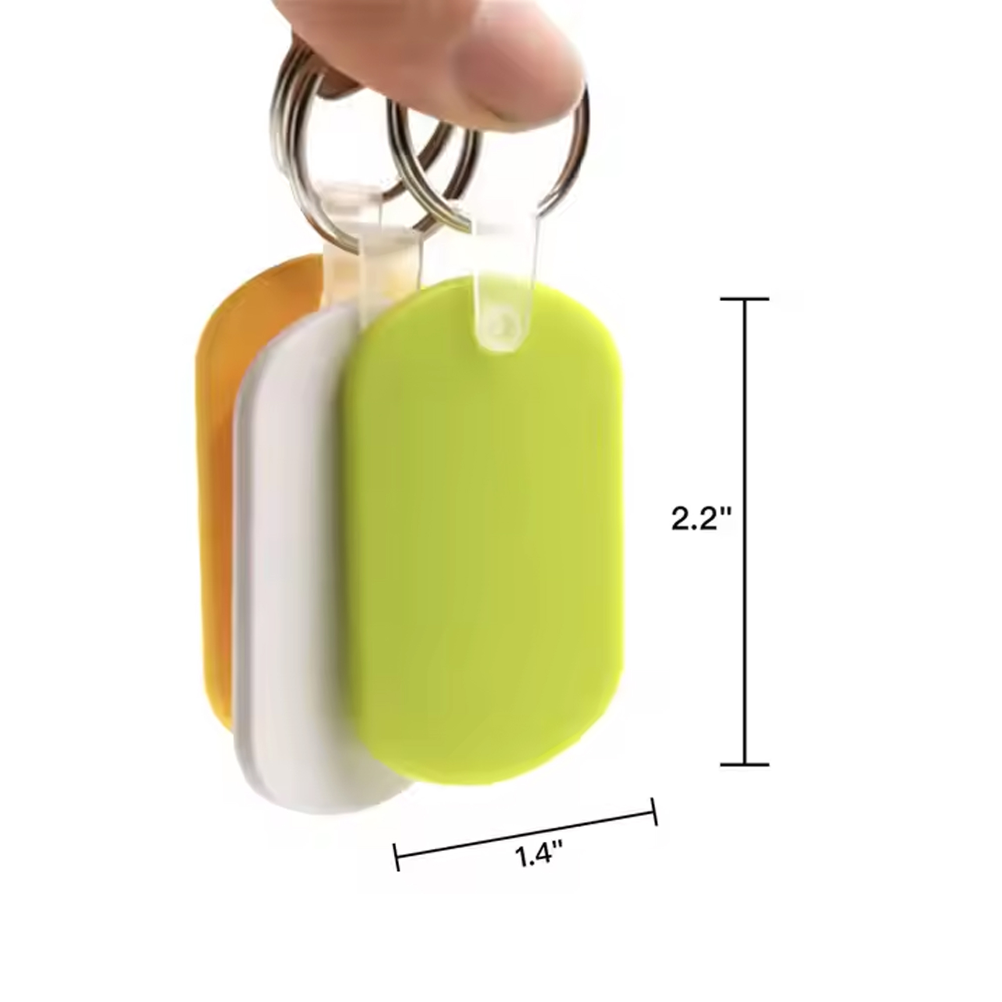 Oval Shape Tag Soft PVC Keychains 3