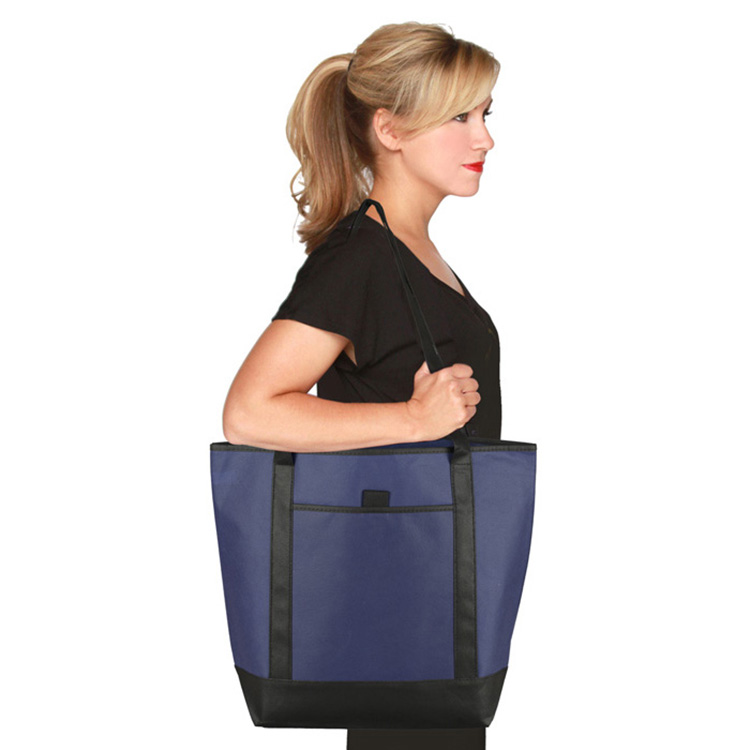 17-1/2"W x 13-1/2"H x 6"Gusset - "The CITY" Convention, Corporate, Travel and Beach Tote Bag 29
