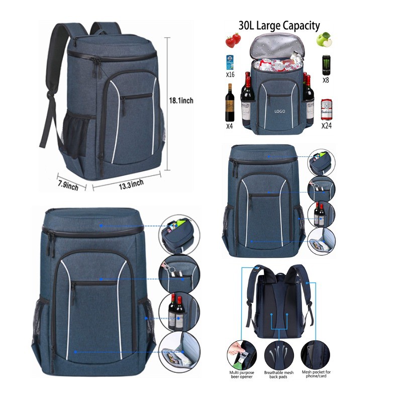 3 in 1 backpack cooler laptop bag 30L Insulated Cooler Backpack - Custom Bags