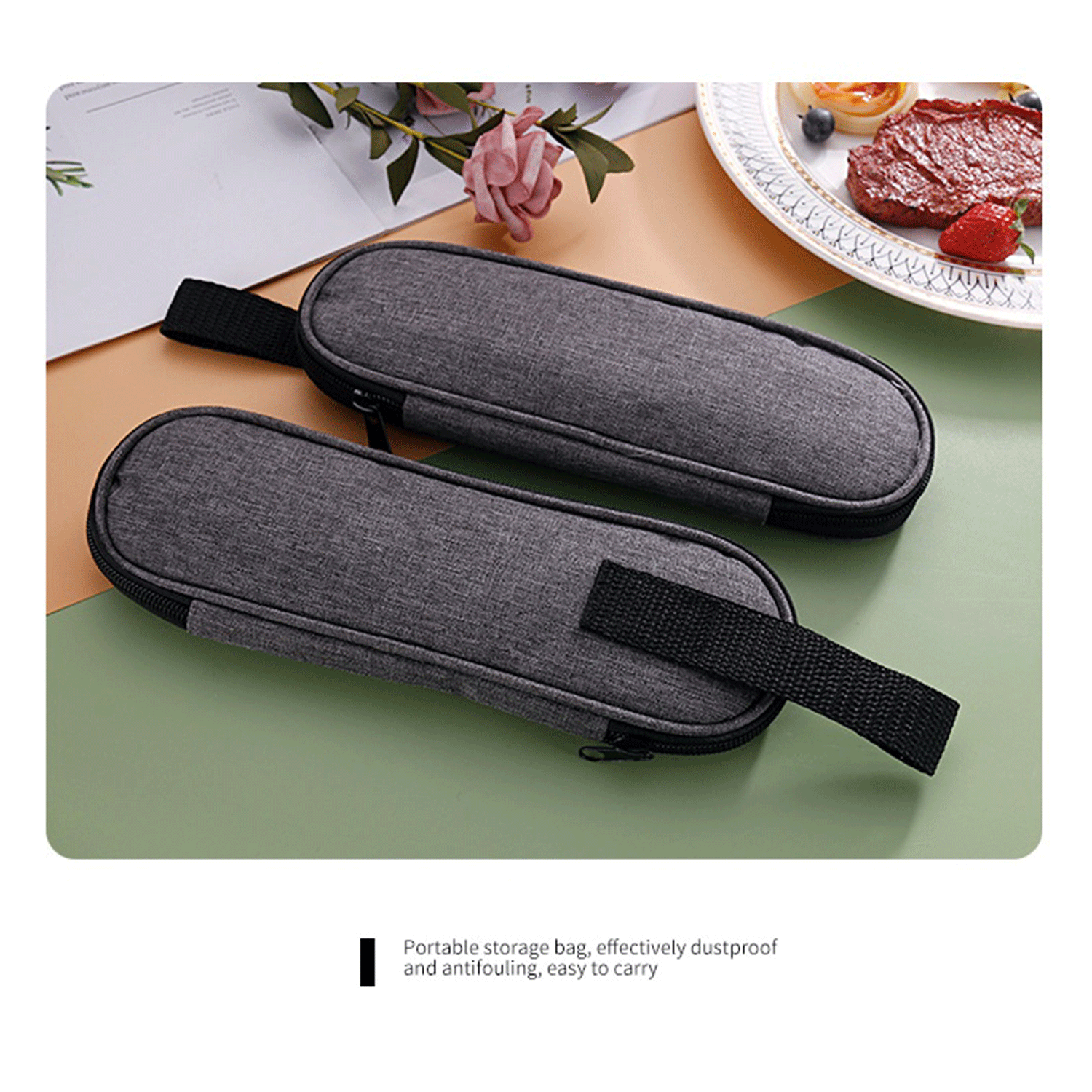 Stainless Steel Cutlery Set W/ Bag Case 1