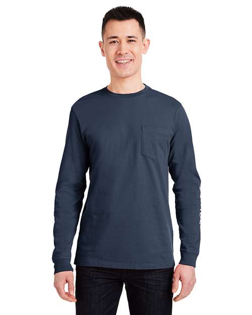 Unisex Long Sleeve Pocket T-Shirt - V021214 45