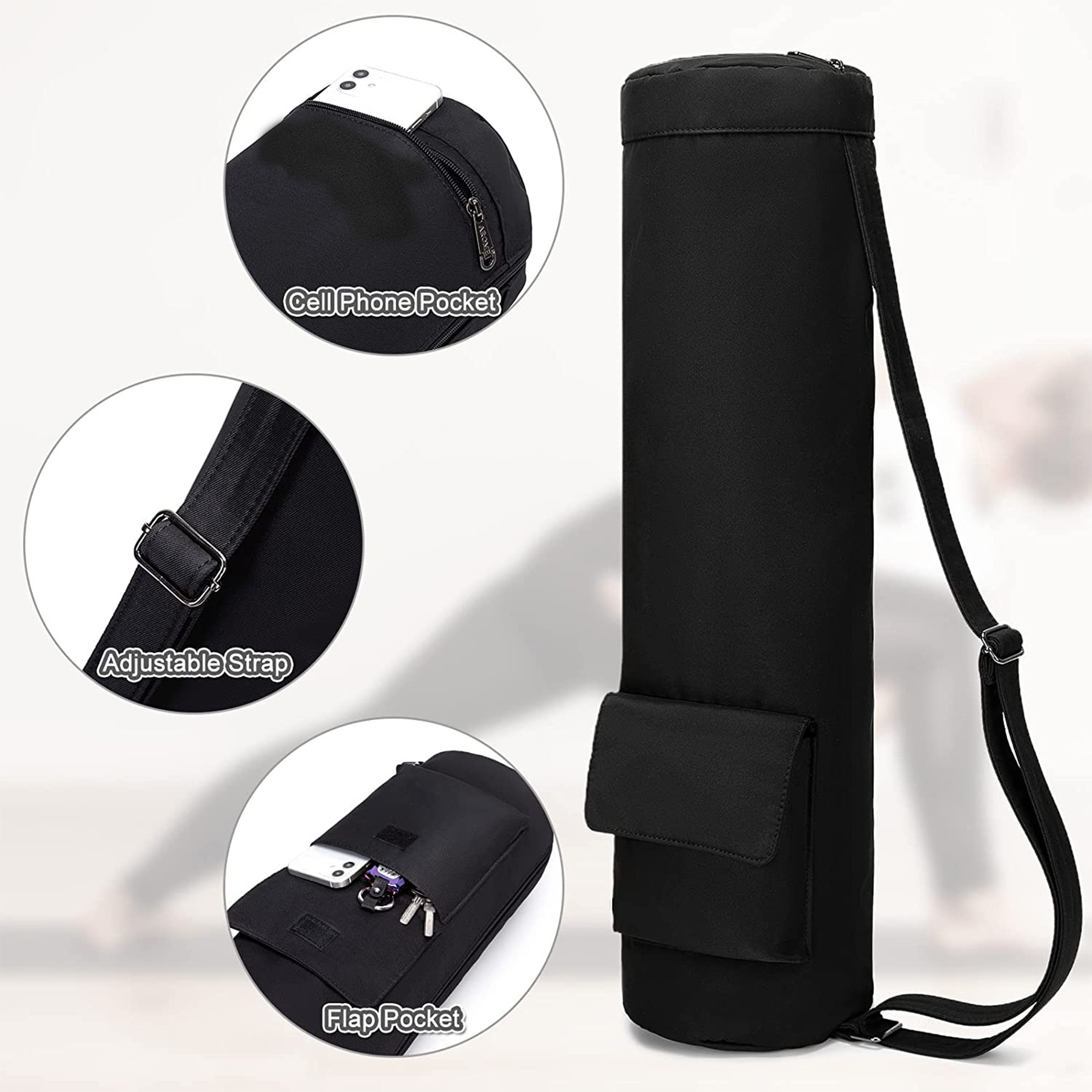 Oxford Multifunctional fitness yoga mat storage bag 9