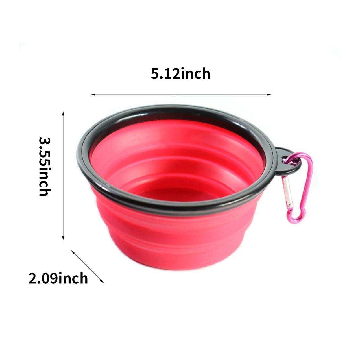 Travel Friendly TPE Dog Bowl for Outdoor Pets 3