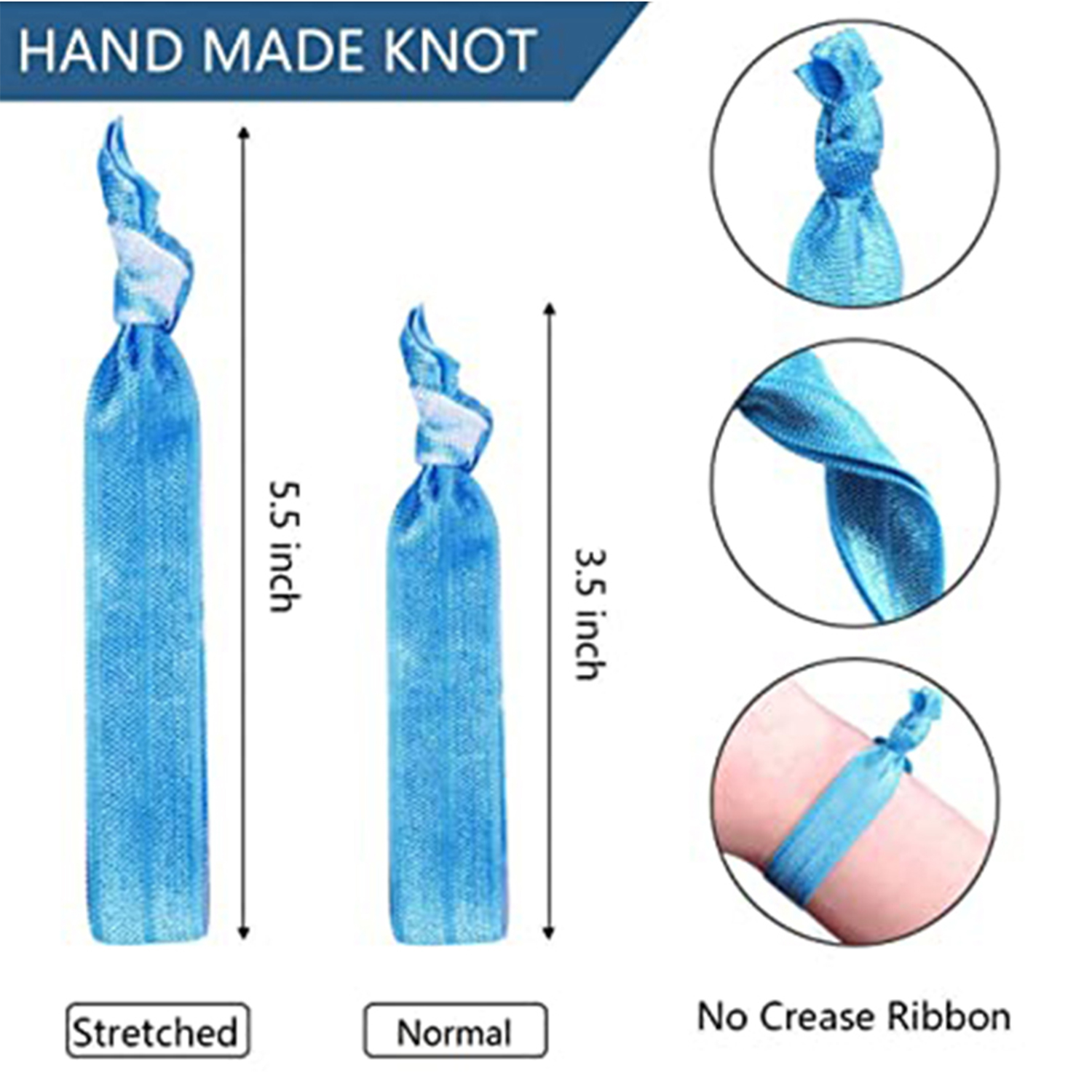 Elastic Knotted Hair Ties 3