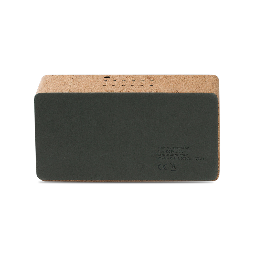 Eco-Friendly Cork Speaker and 10W Wireless Charger Combo 9