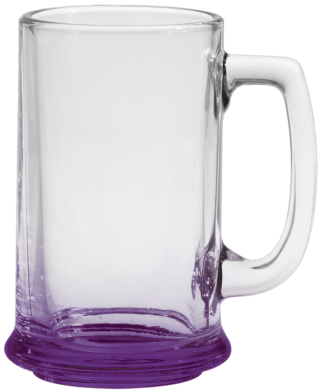 15 oz. Glass Tankard - Deep Etched 21
