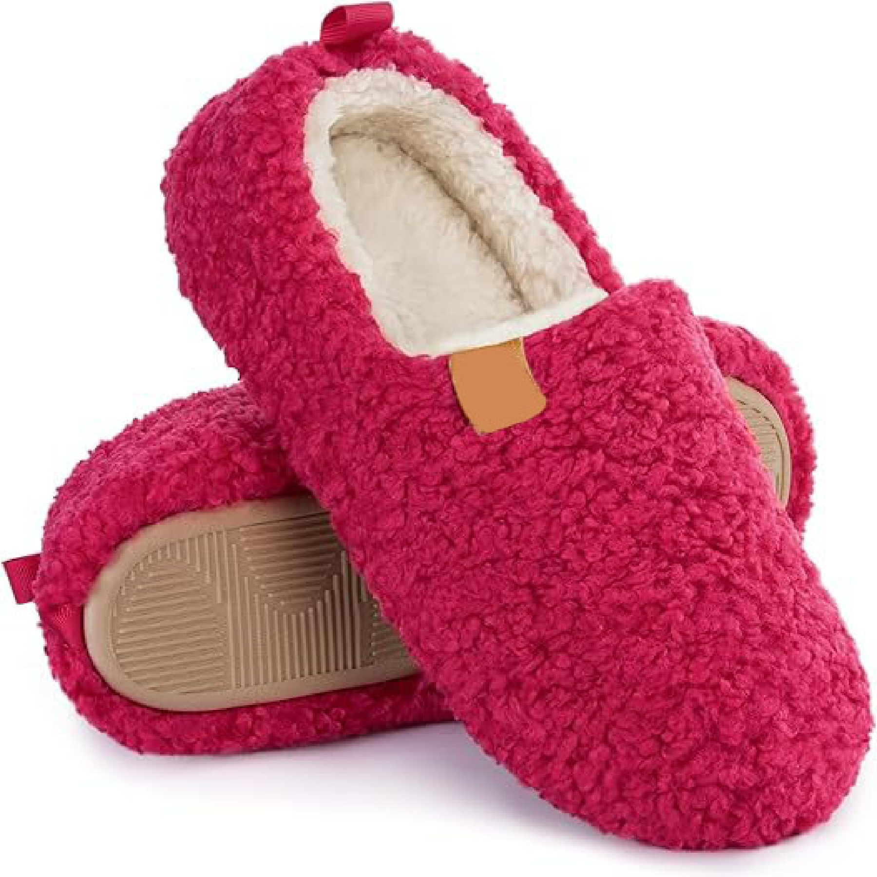 Women's Soft Curly Full Slippers 9