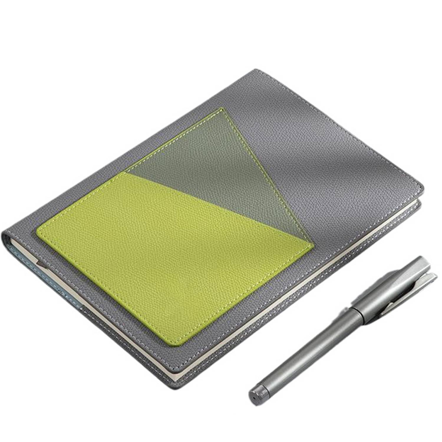 A5 PU Leather Slip Pocket Notebooks w/ Pen 2