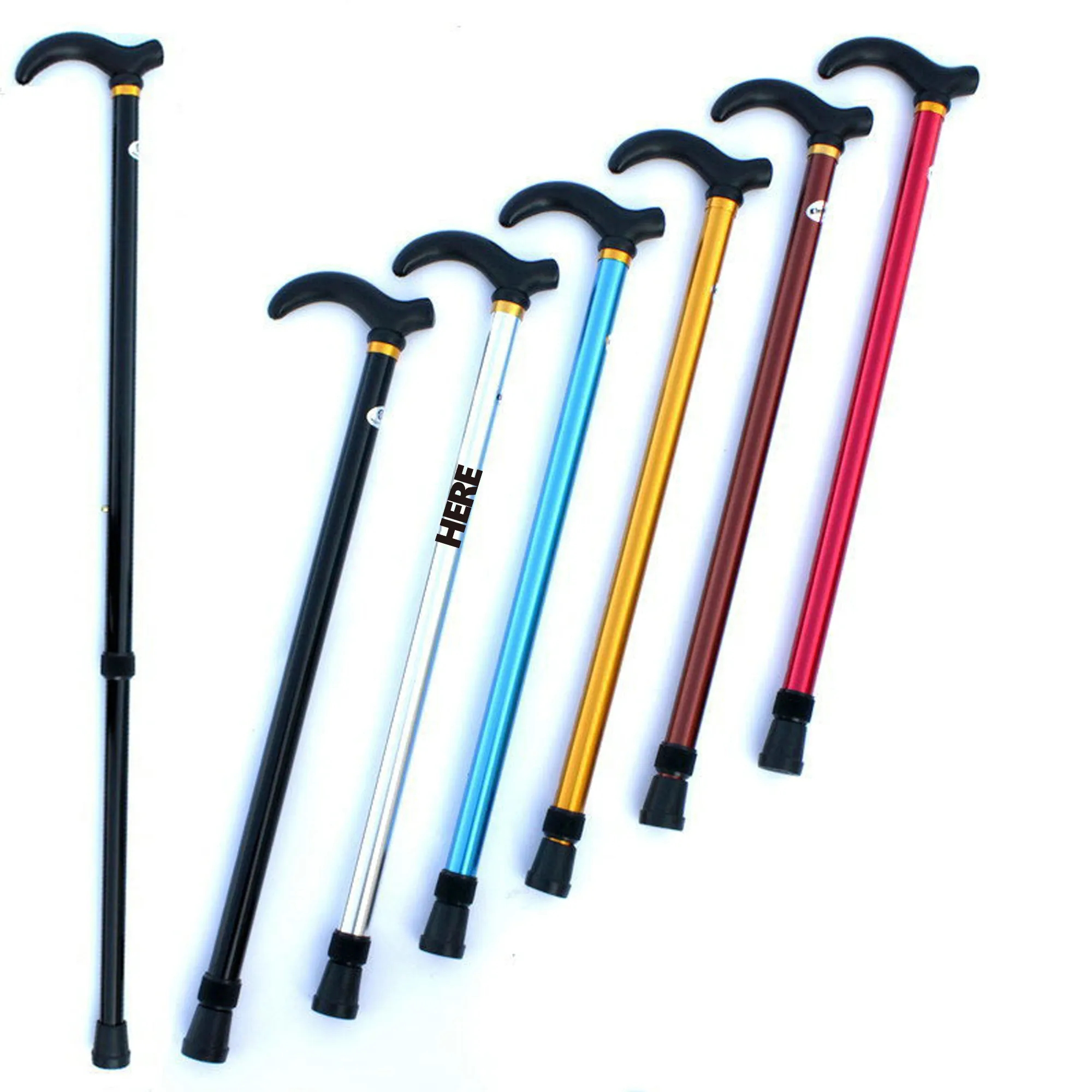 Customize Hiking Walking Trekking Poles Collapsible 3