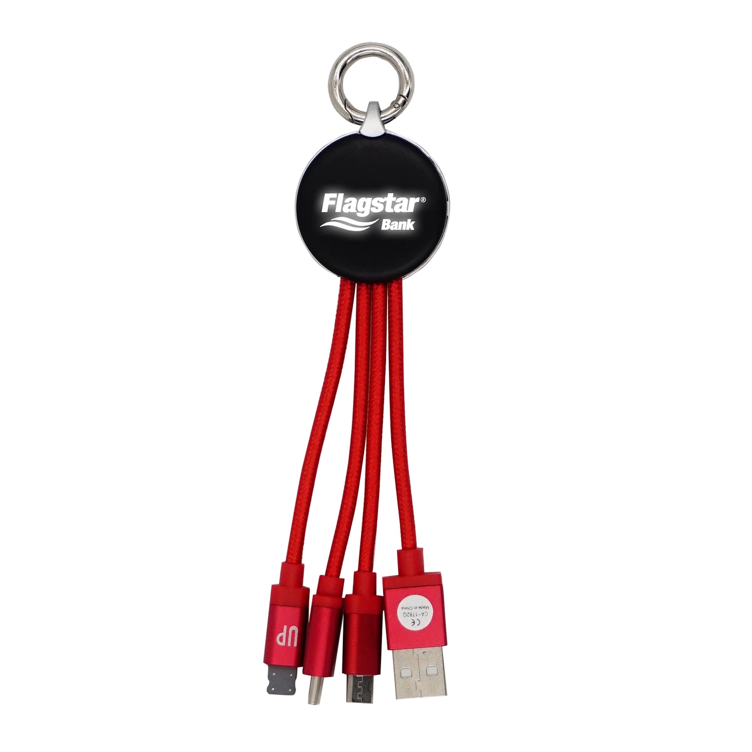 Metallic Logo Light Up Cable with Type C USB 9