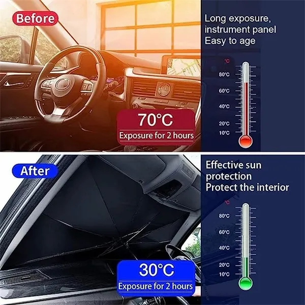 Car Windshield Sun Shade Umbrella/Full Color Imprint 7
