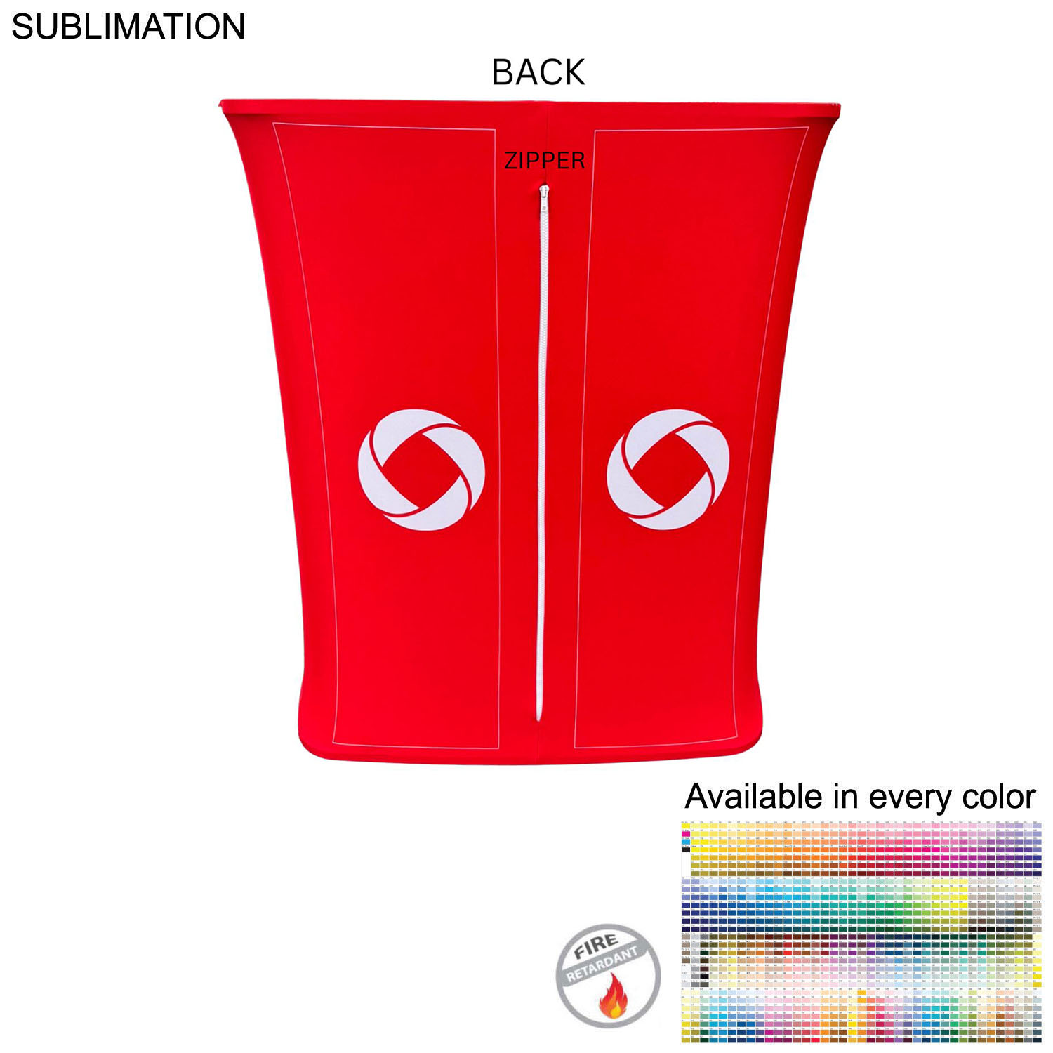 Conference Package, 10' EuroFit Tension Fabric Wall Display and Rectangular SEG Counter Kit 1