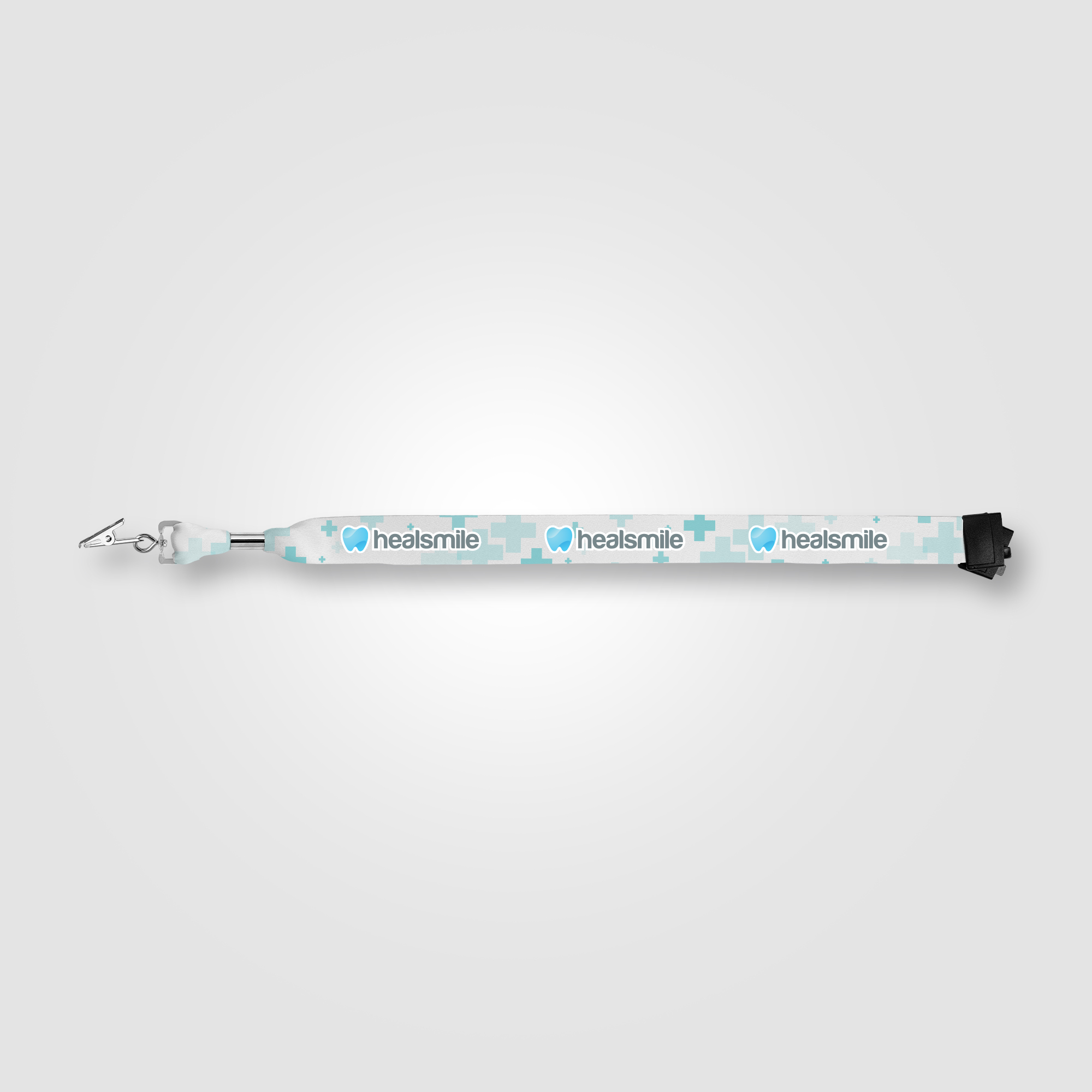 Zevi rPET Bulldog Clip Breakaway Lanyard - 36" x 1" 15