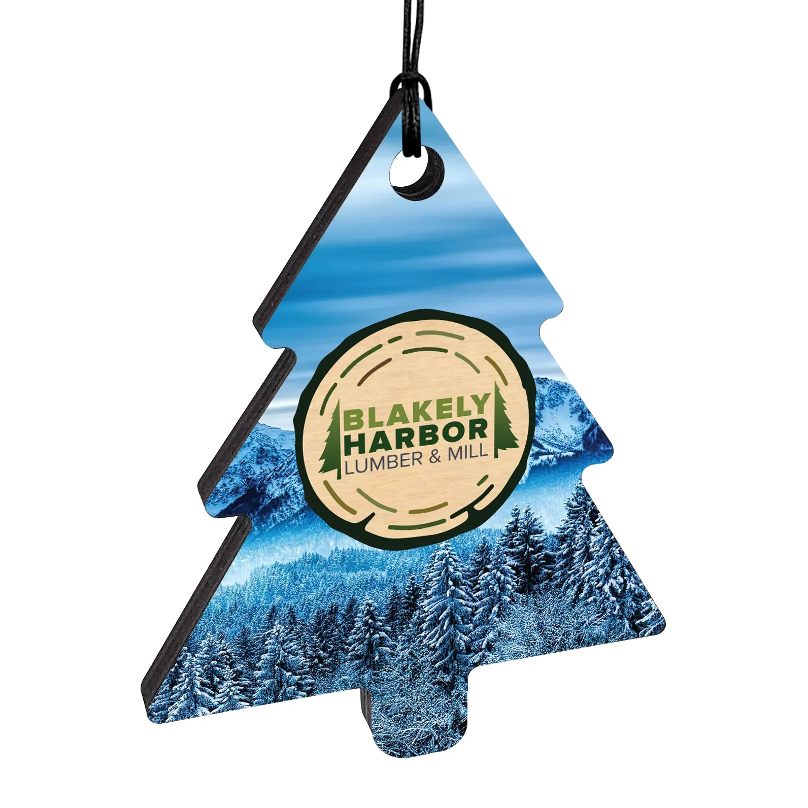 1/4" Recycled Wood Ornaments 8