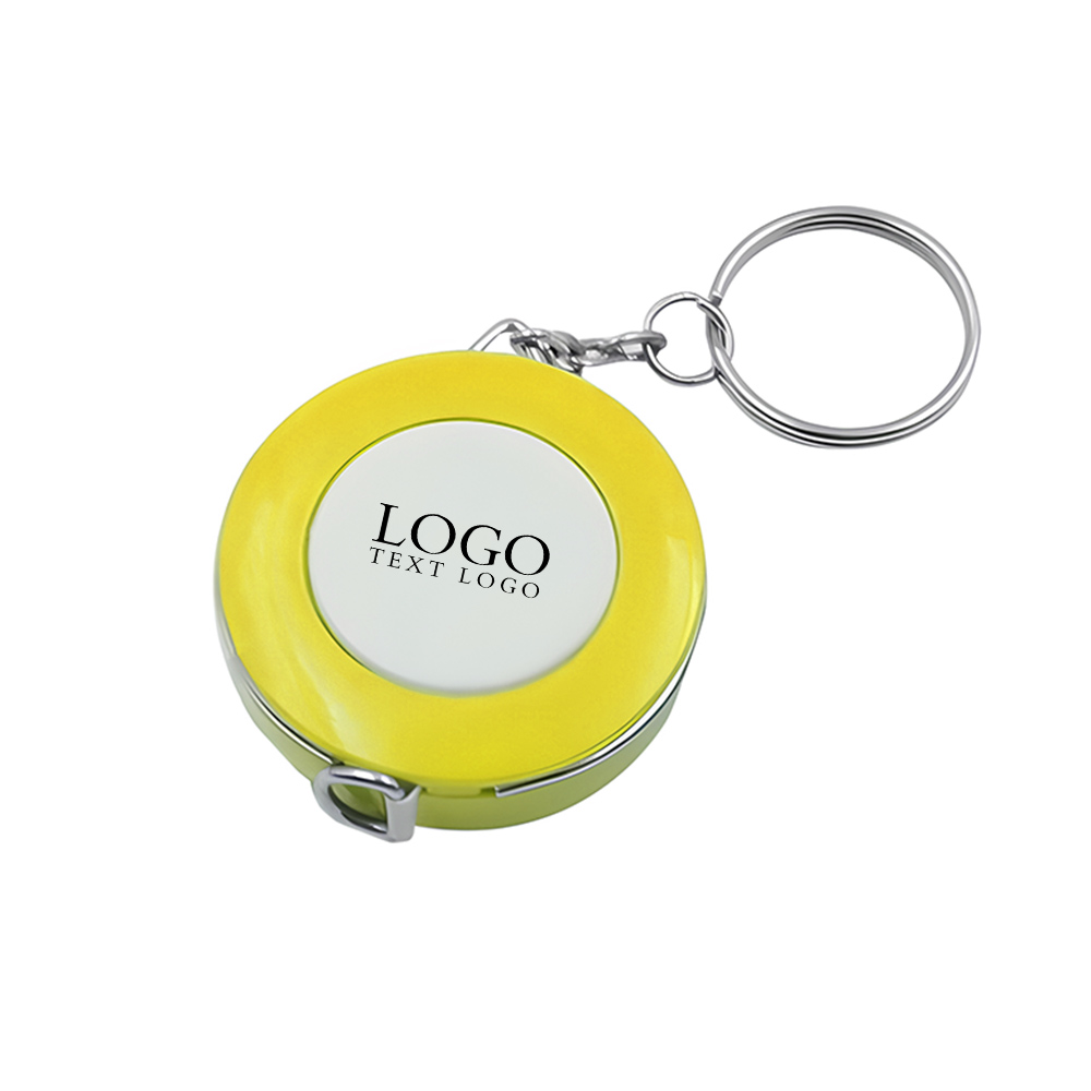Retractable Plastic Round Tape Measure Keychain 3