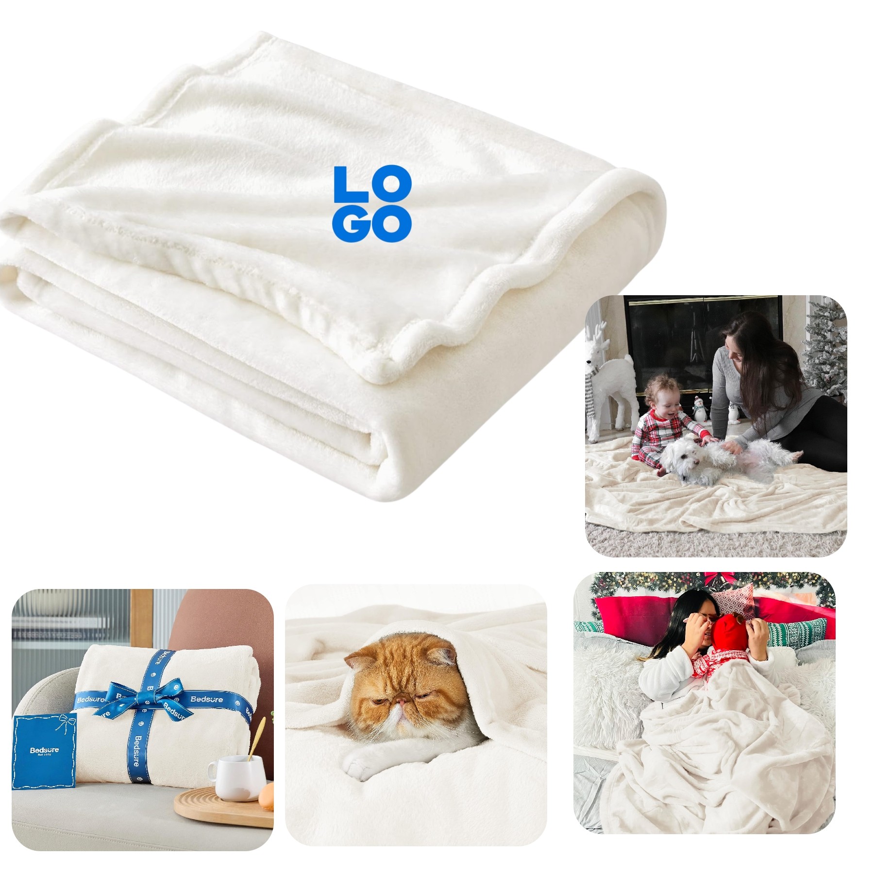 Fleece Blanket Throw Blanket 1