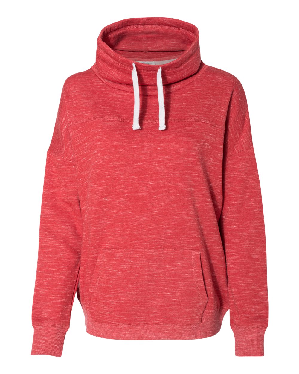 Women's Mélange Fleece Cowl Neck Sweatshirt - 8673 42