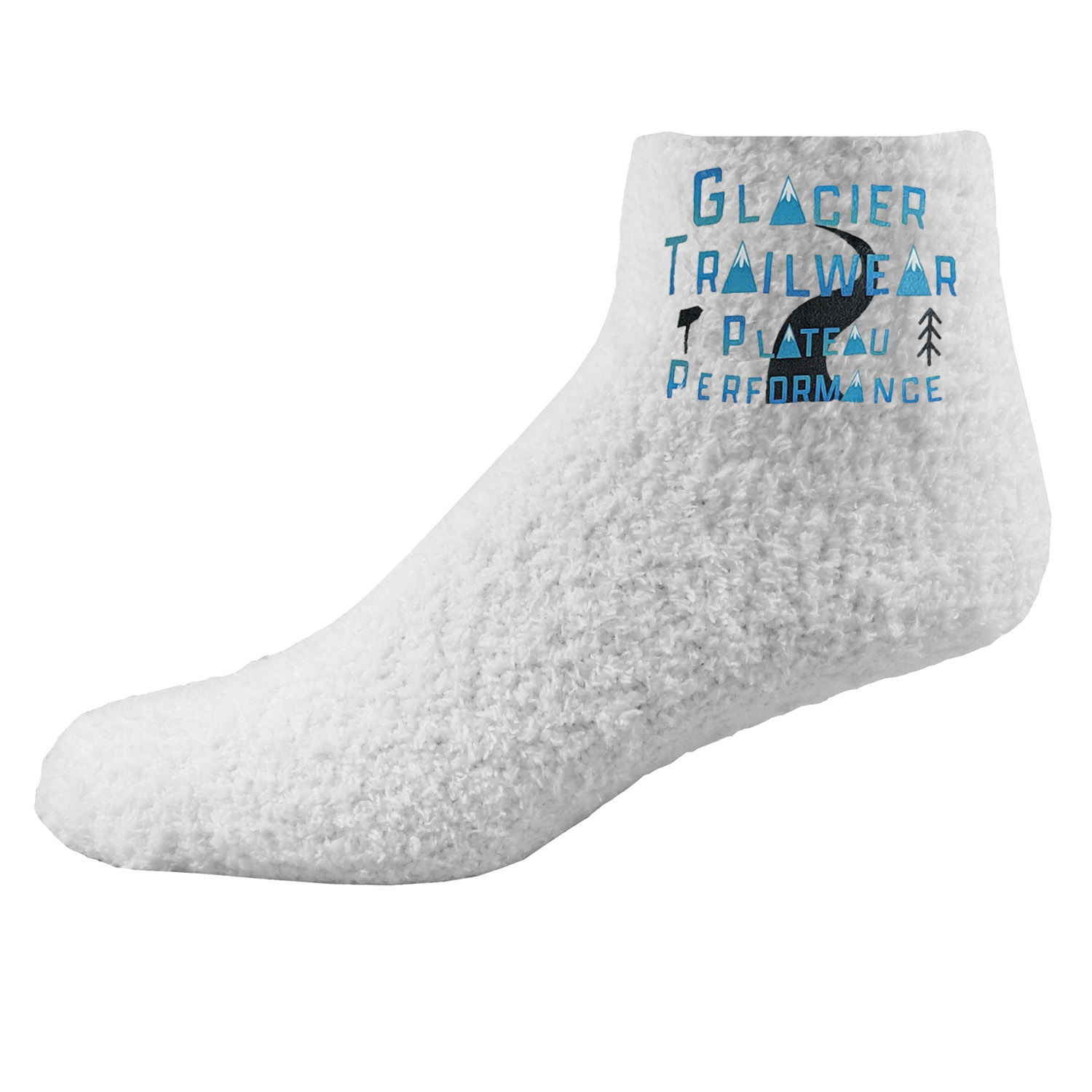 Fuzzy Feet Slipper Socks with Oversized DTF 5