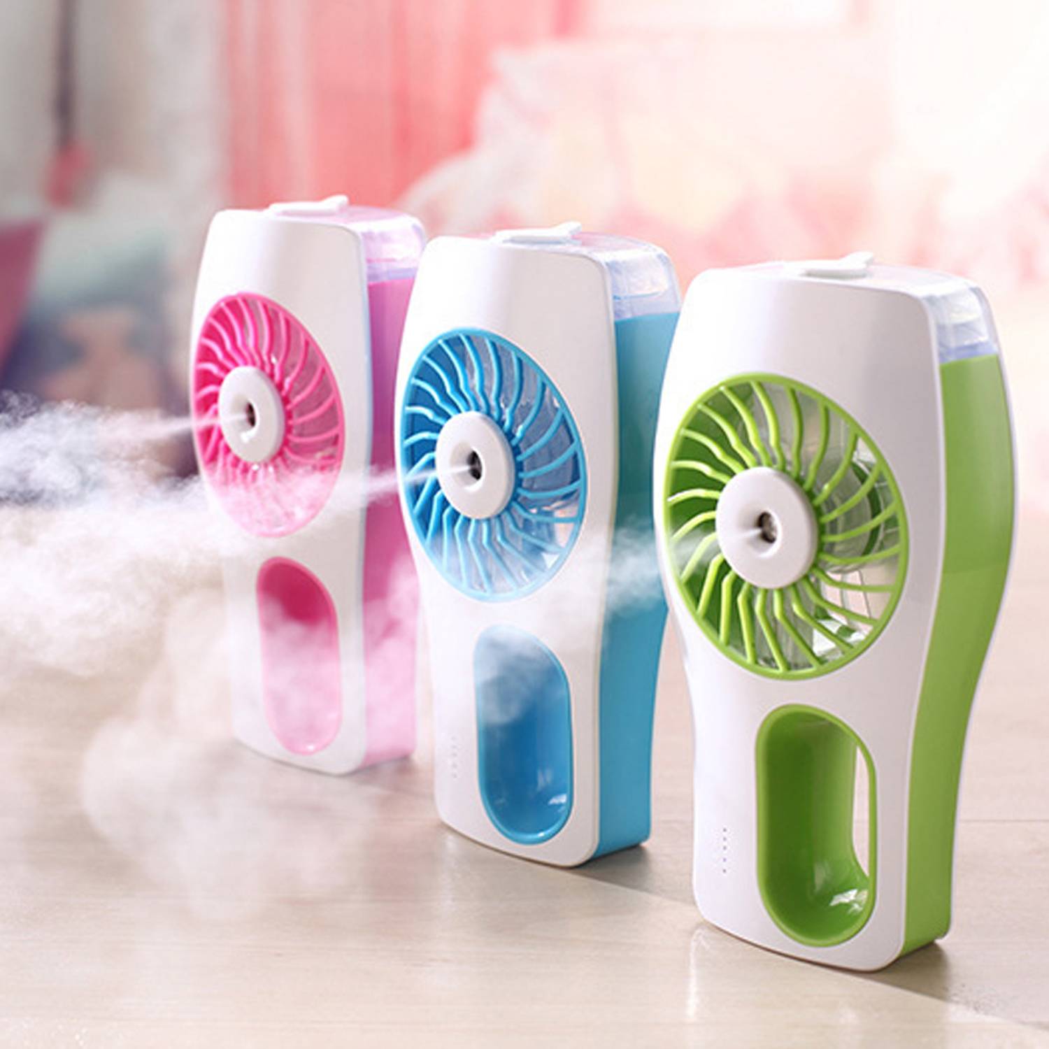 Portable Echargeable Spray Humidification Mini Electric Fan 5
