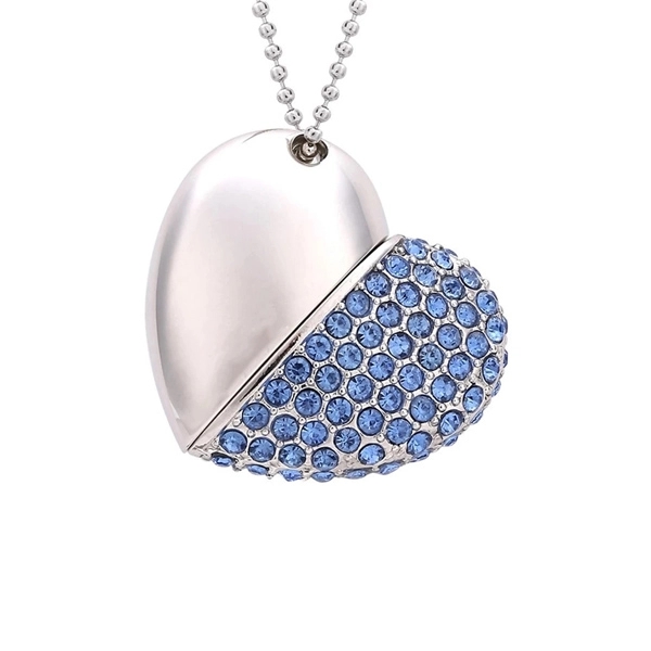 Crystal Heart USB Flash Drive 6