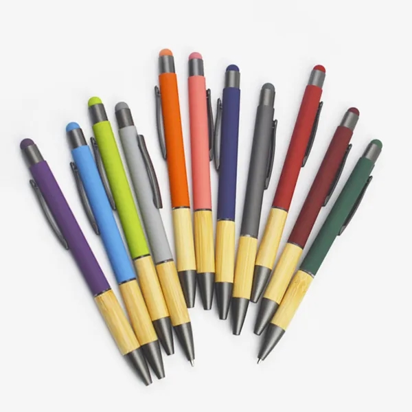 Saratoga Bamboo Grip Stylus Pen 1