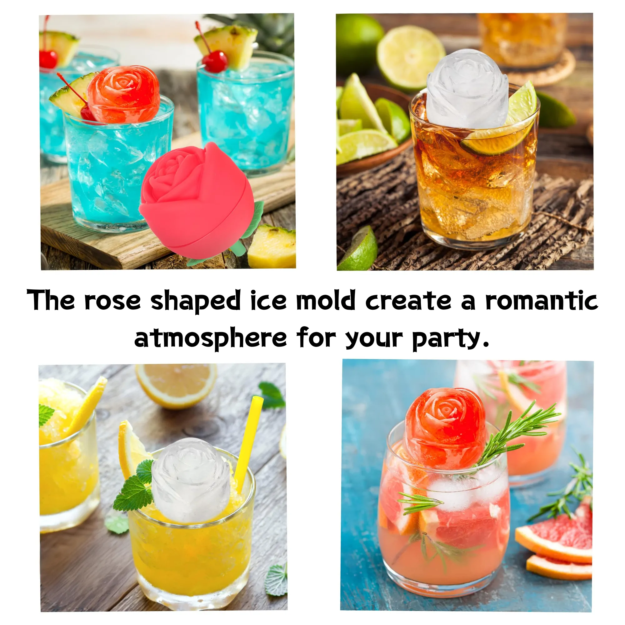 Elegant Rose Ice Mold 2