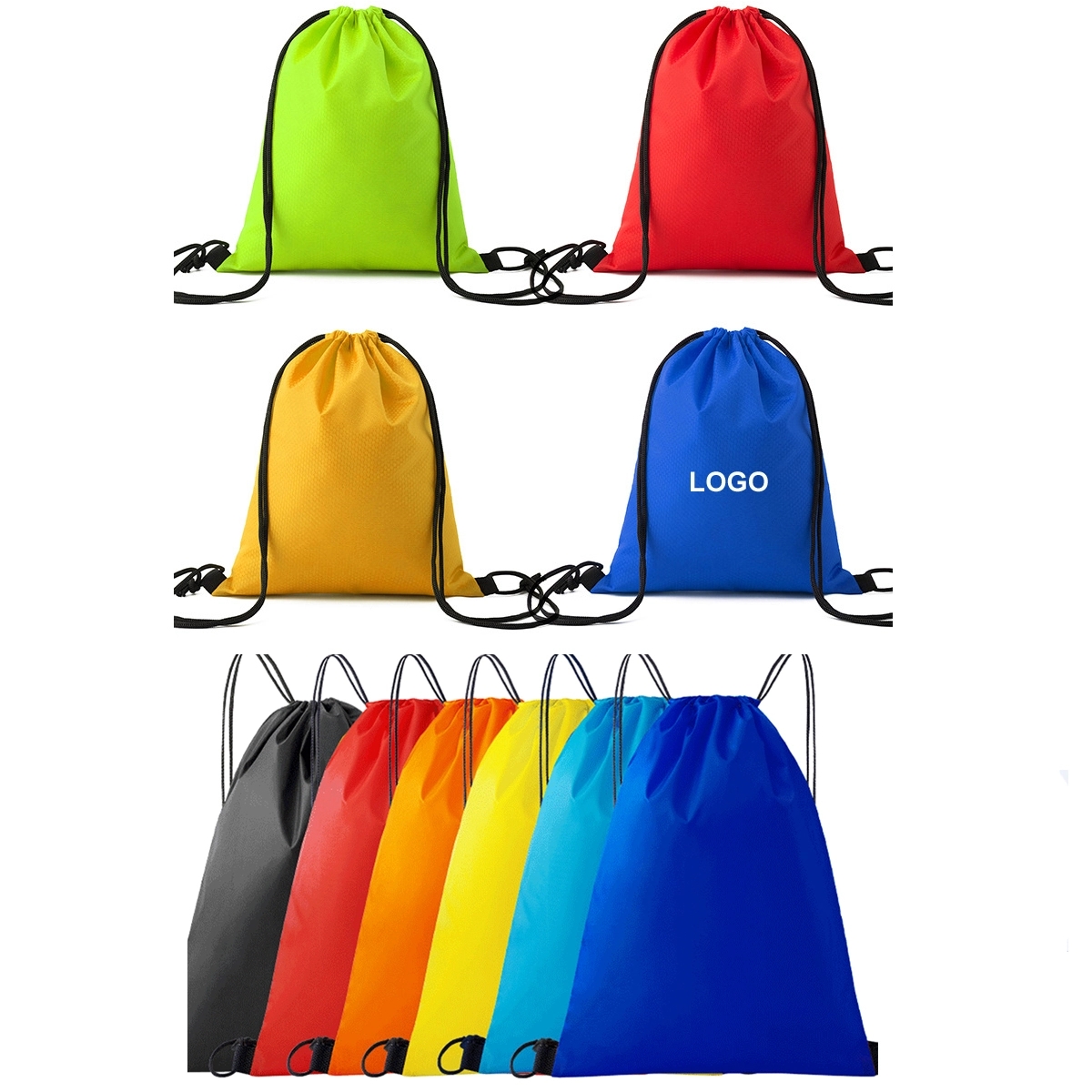 Drawstring Backpack Bags For Party Gym Sports Shopping 4