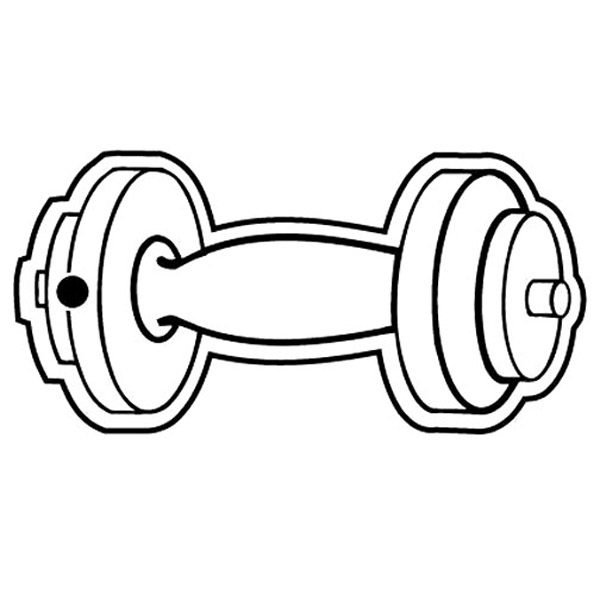 Barbell 1 Key Tag (Spot Color) 1
