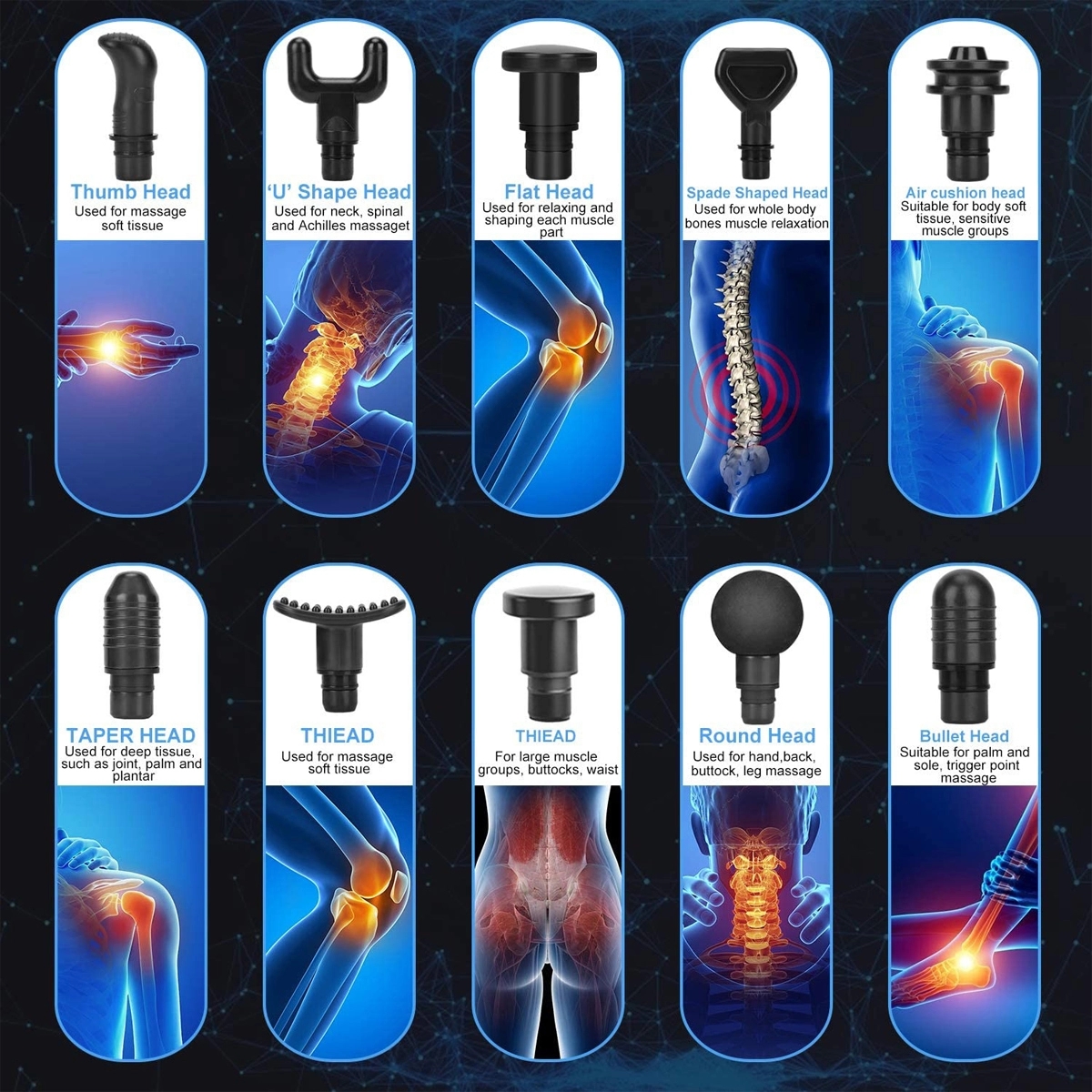 Massage Gun Muscle Therapy for Athletes Massager 6