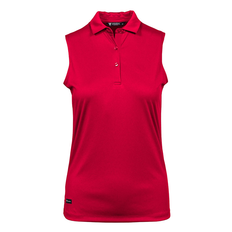 Levelwear Ladies Venice Sleeveless Polo 5