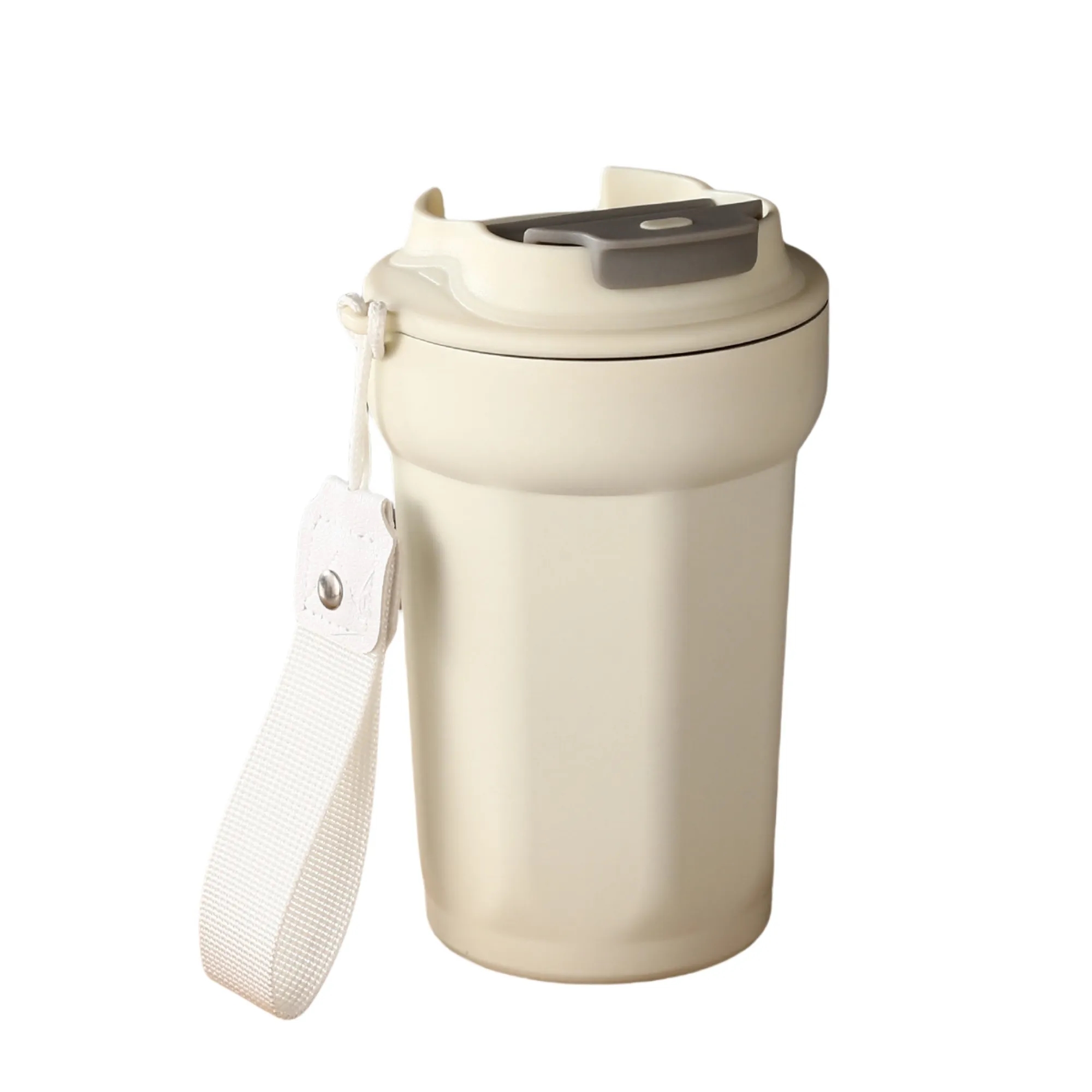 15oz 316 Stainless Steel Vacuum Coffee Cup With Lanyard 3
