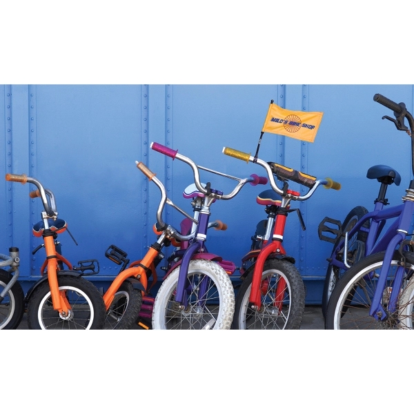 Screen Sublimation Handlebar Flag - wPoly 6" x 9" 1