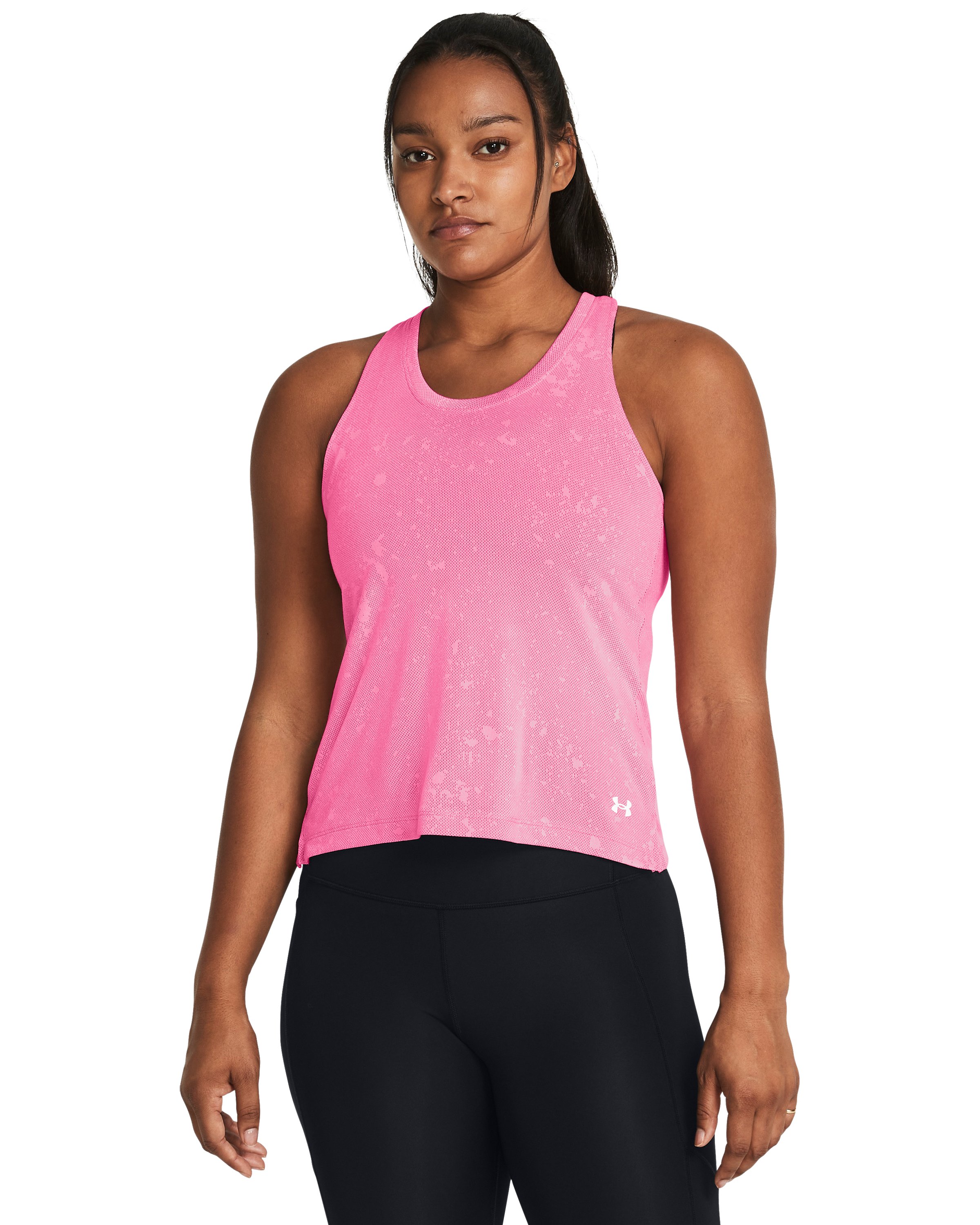 UA Launch Splatter Women's Singlet 3