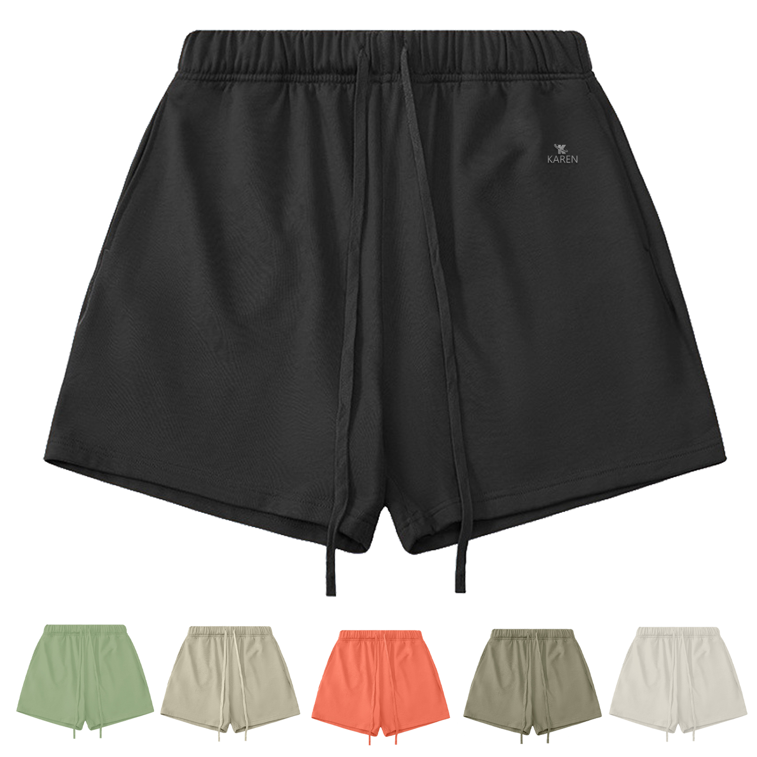 Men Outdoor Casual Anti-Wrinkle Elastic Cotton Shorts 8