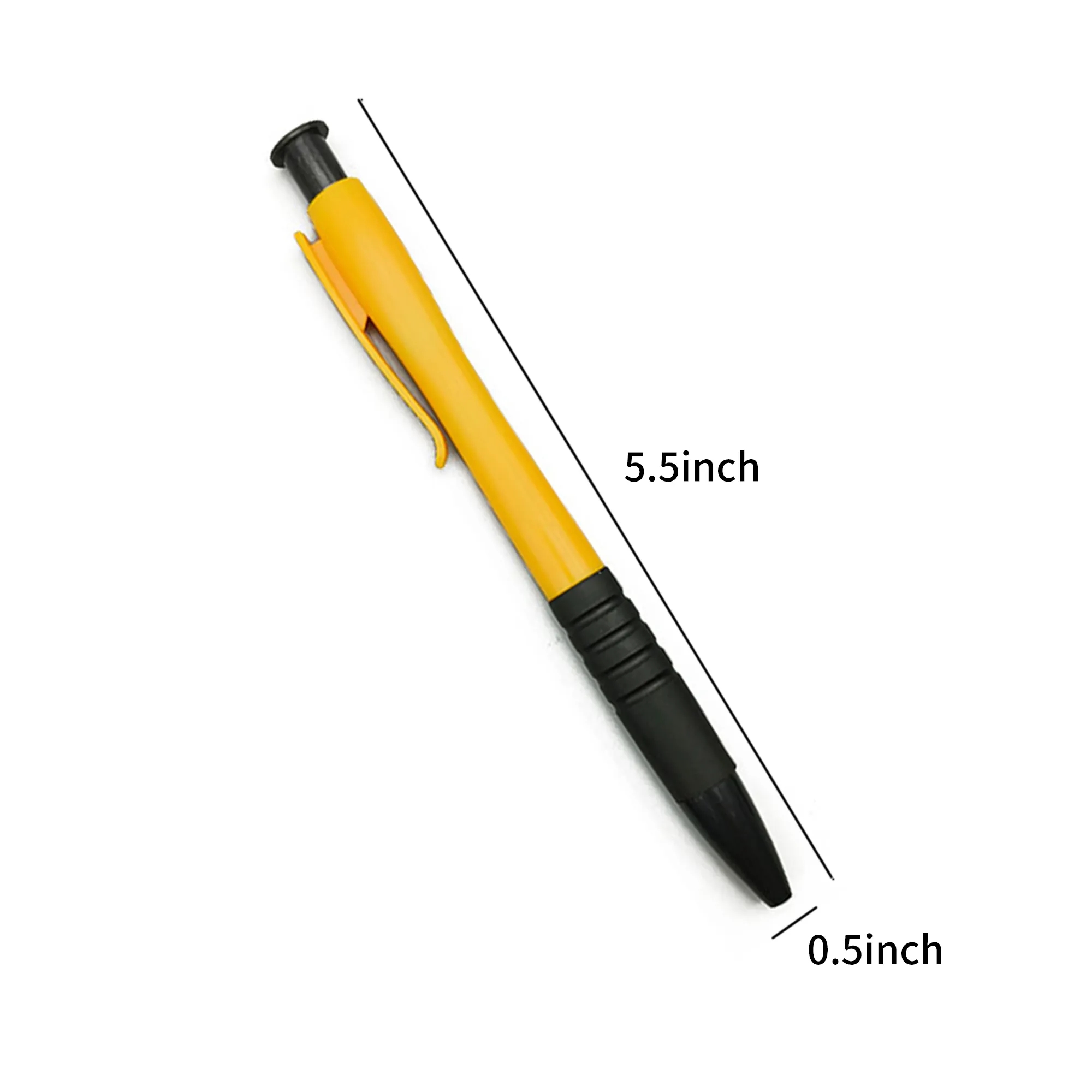 Ball Pen with Grip 5.5 Inch ABS 6