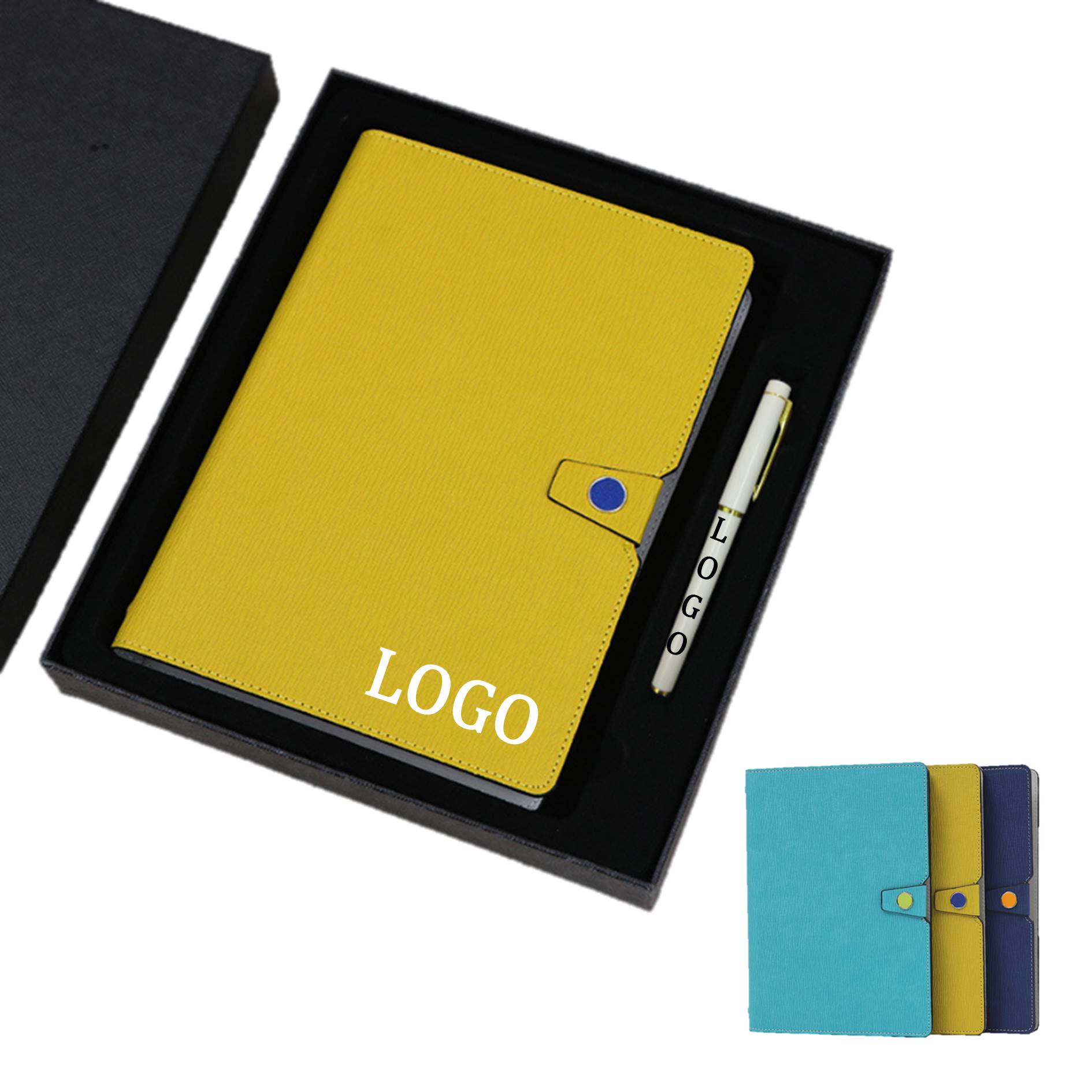 Business Set PU Leather Journal With Pen 3