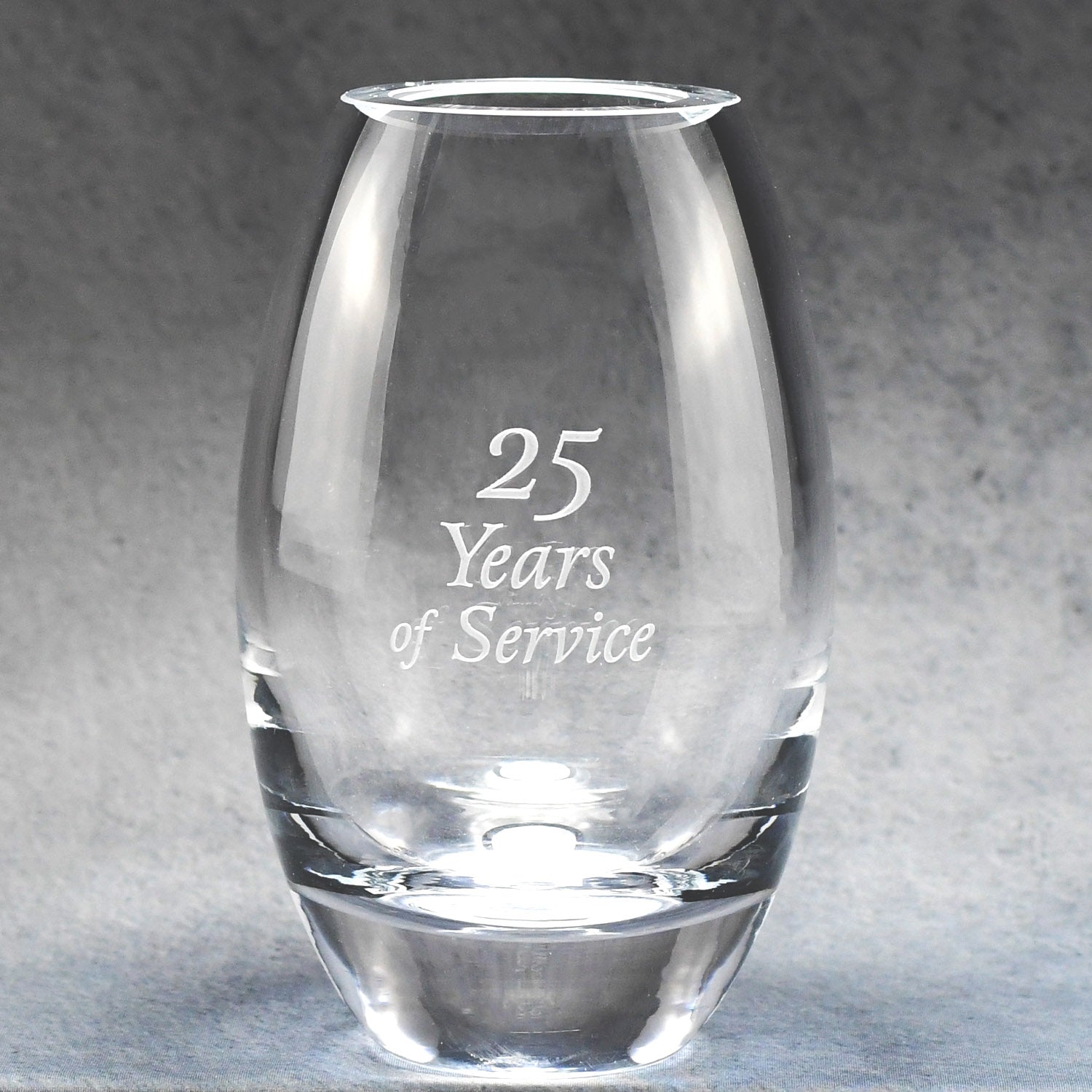Lead Crystal Barrel Vase 4