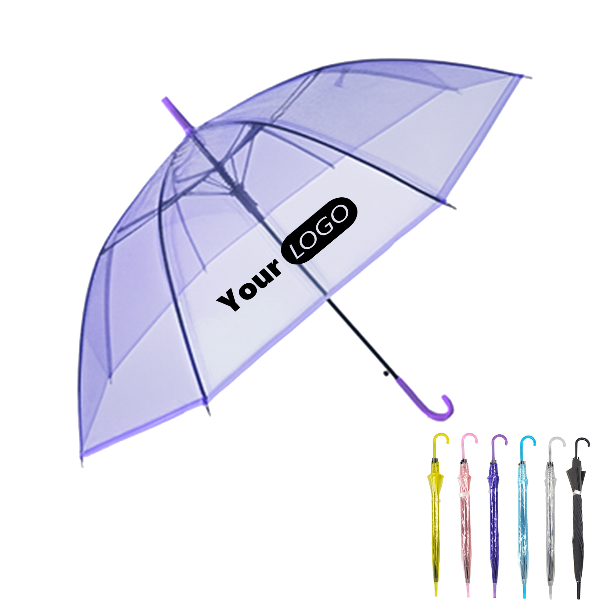 Clear Transparent Colorful Umbrella 2