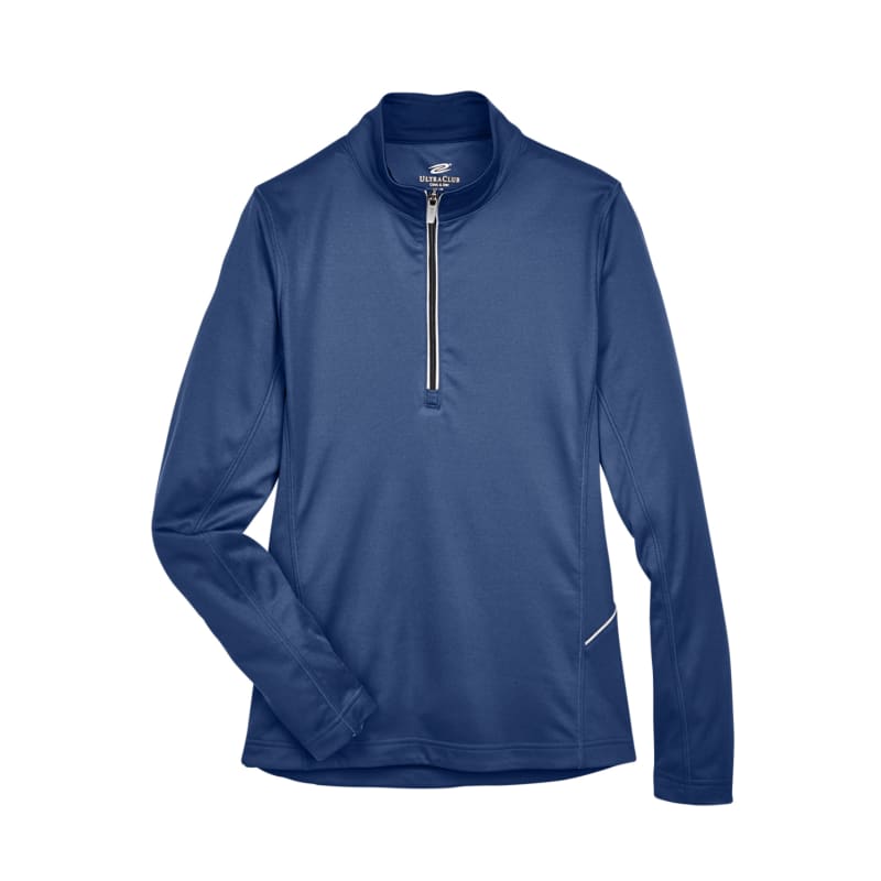 UltraClub Ladies Cool & Dry Sport Quarter-Zip Pullover 6